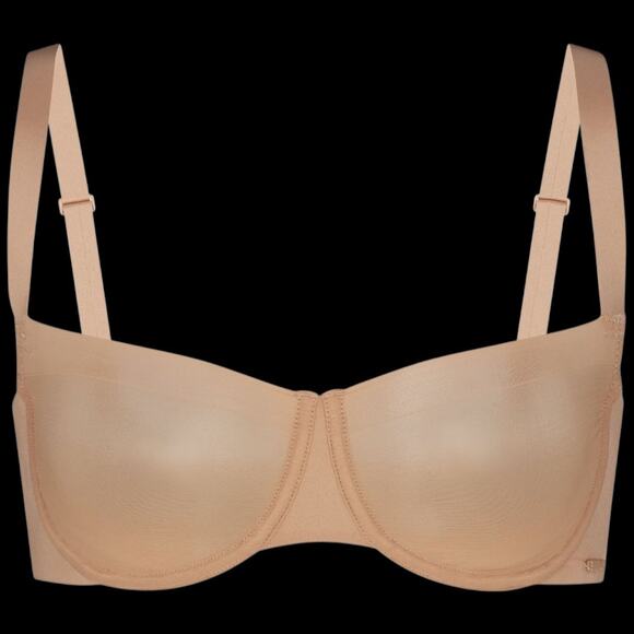 EUC SKIMS Unlined No Show Balconette Bra in Clay $58 Size 32DD - Picture 1 of 6